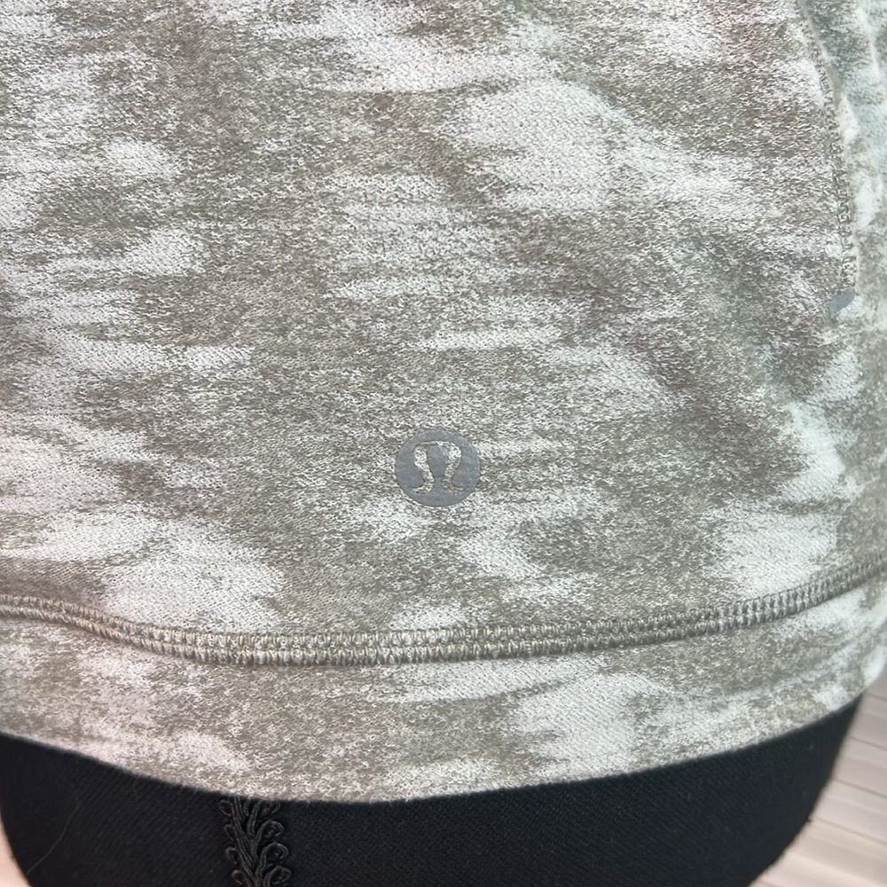 Lululemon Its Rulu Run Half-Zip White Opal Data Rush 8 - Picture 11 of 12